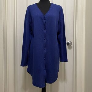 Vintage Victoria's Secret Thermal Waffle Knit Nightie Night Gown Shirt Large 90s